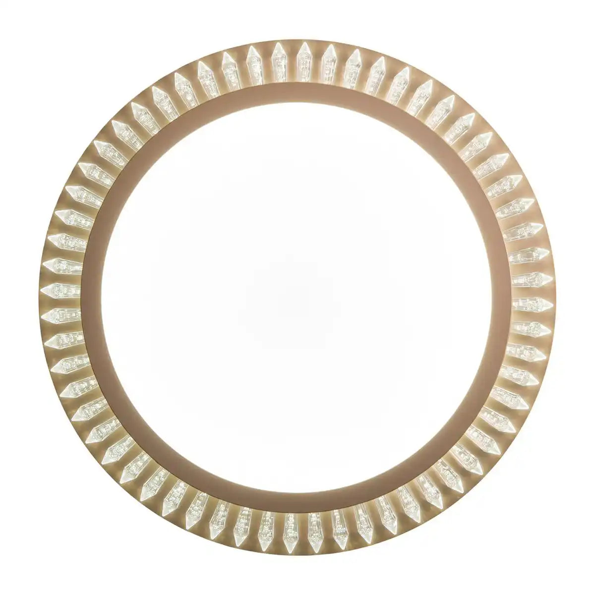 LED Deckenleuchte "MADISON" Ø 48 cm, viele Funktionen, aus Metall und Kunststoff , Gold, mit integrierten LEDs, Beleuchtung für Wohnräume oder Büro