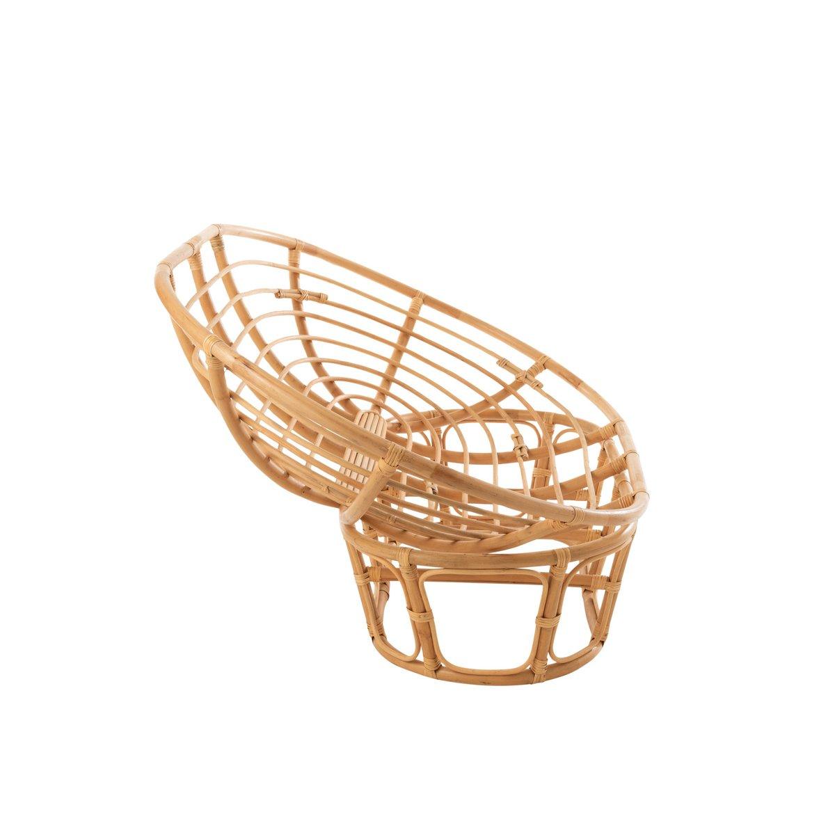 J-Line Rattansofa – mit Kissen – Jute/Textil – Natur