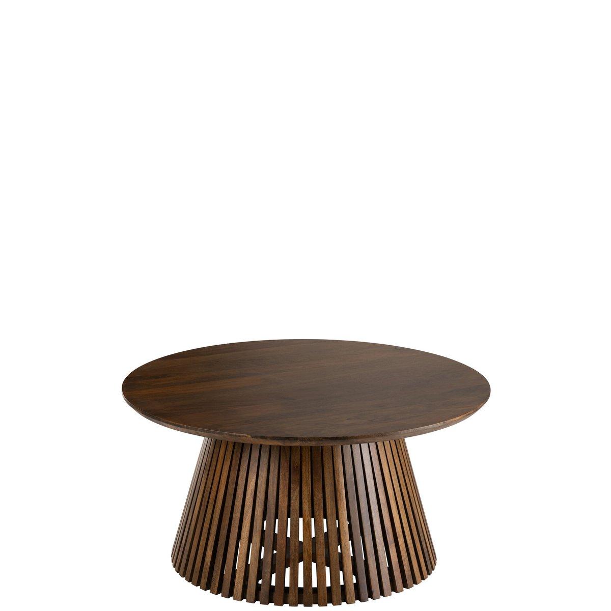 J-Line Tisch Vincent Mangoholz Braun Medium