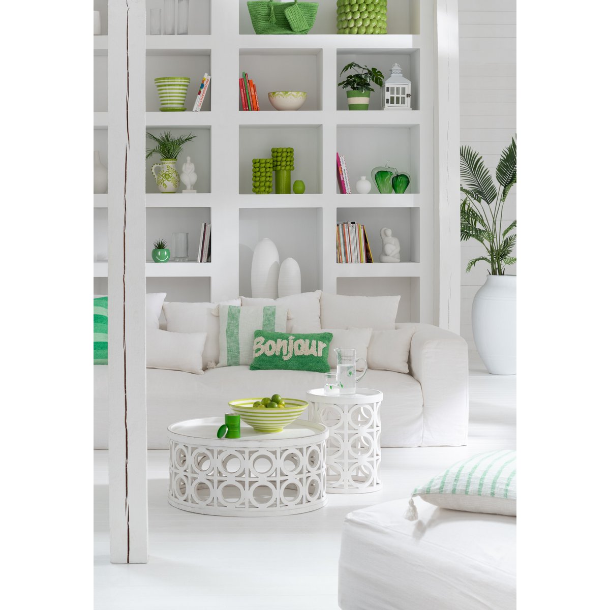 J -Line Vase Lime Cover - Keramik - Grün - 26,5 cm hoch