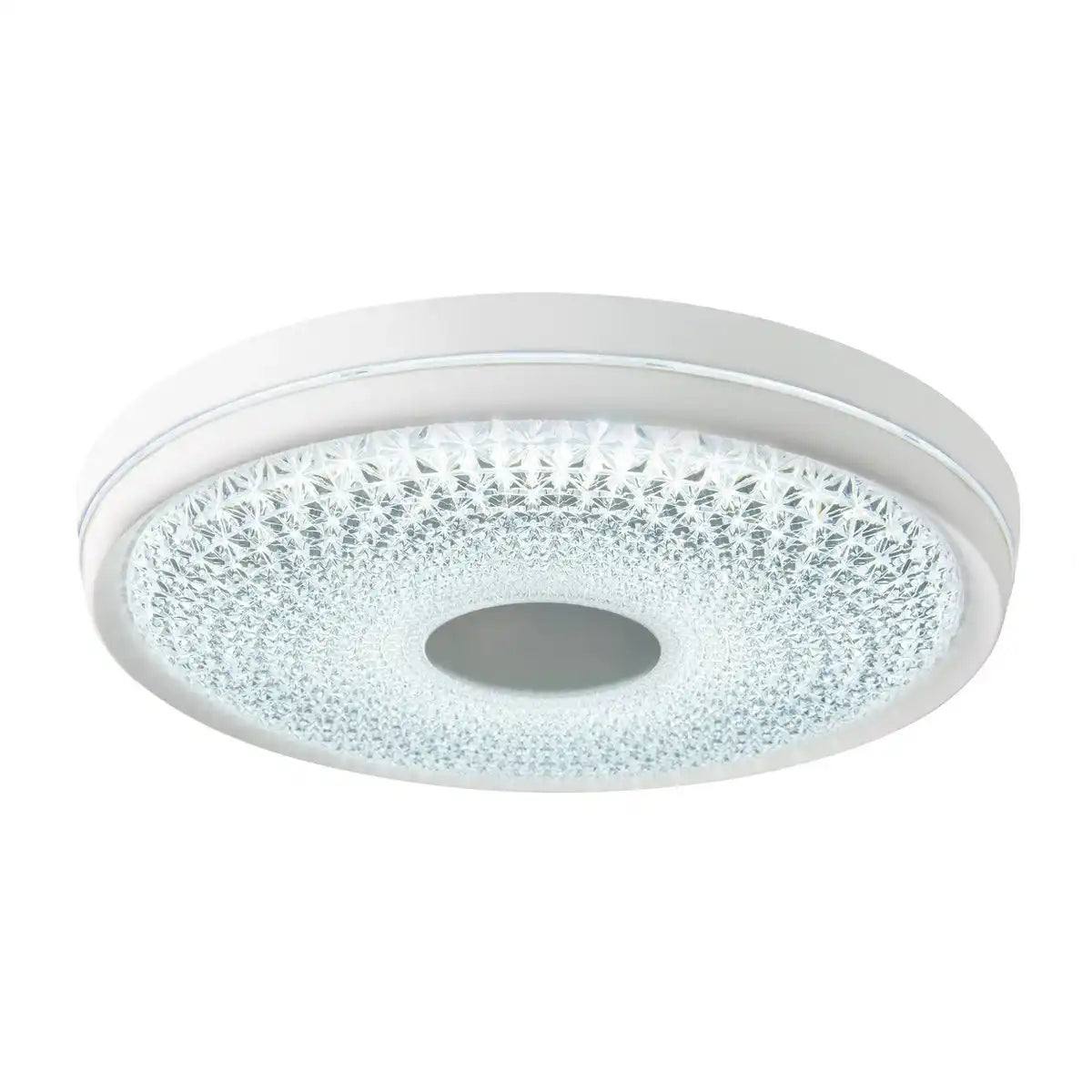 LED Deckenleuchte "BOISE" Ø 51 cm mit vielen Funktionen, aus Metall und Kunststoff, weiß, mit integrierten LEDs, Beleuchtung für Wohnräume oder Büro