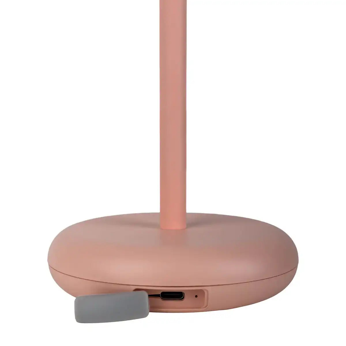 Akku-Tischleuchte "PASI" für Außen und Innen, aus Metall und Kunststoff in Rosa, dimmbar, mit Touch- und Memory-Funktion, ca. 26 cm hoch