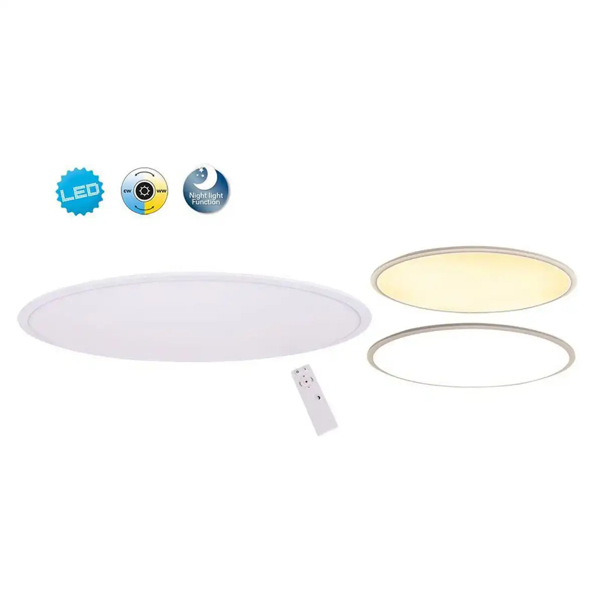 LED Deckenleuchte "SORRENT" oval 60x30cm