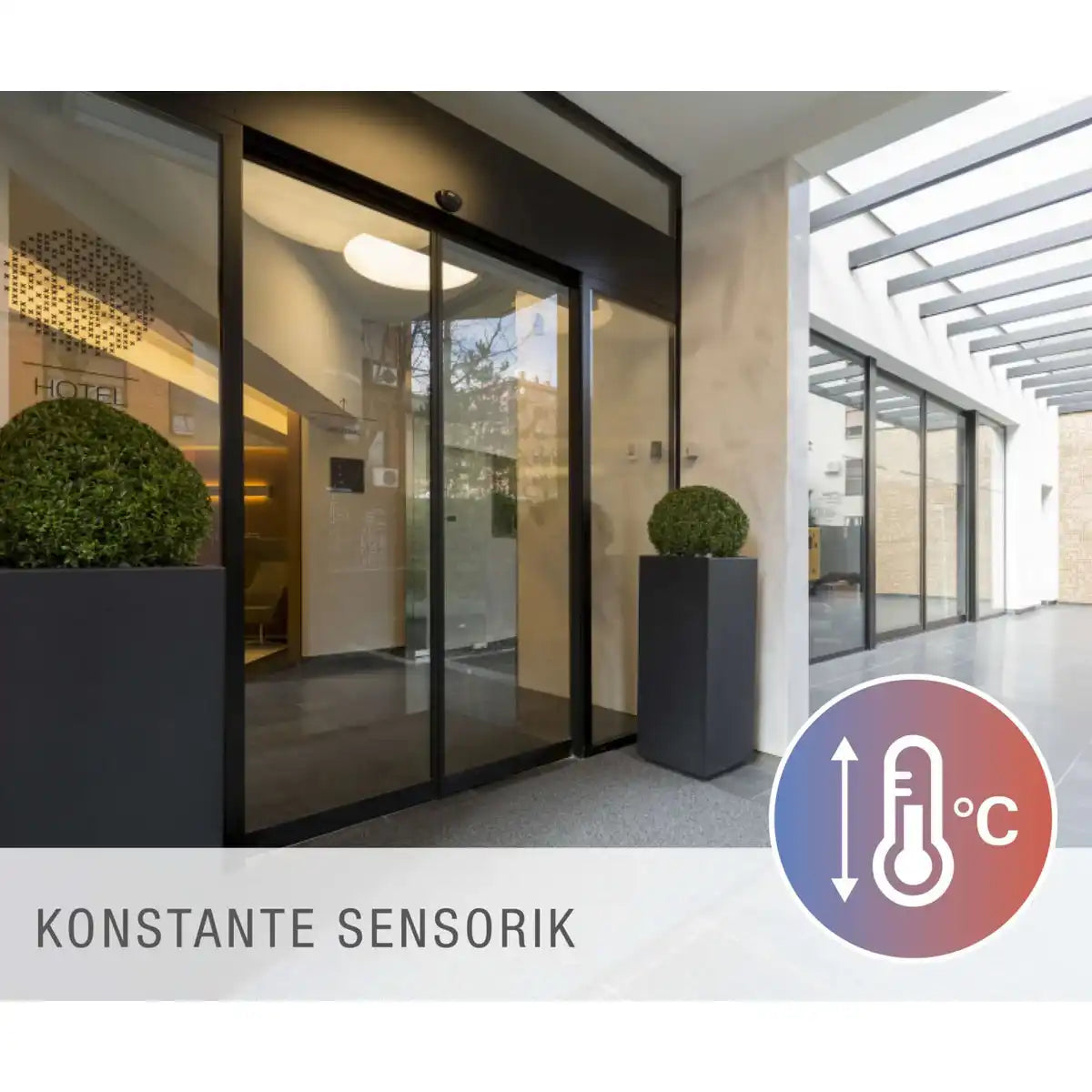 LED-Sensor-Panel "ALEGRE" Länge 59,5cm, viele Funktionen, Aufbauleuchte inkl. Halterung aus Metall und Kunststoff, integrierte LEDs warmweiß