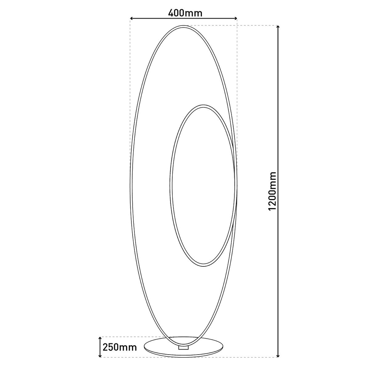 LED Stehleuchte h: 120cm weiß "ODRIVE"