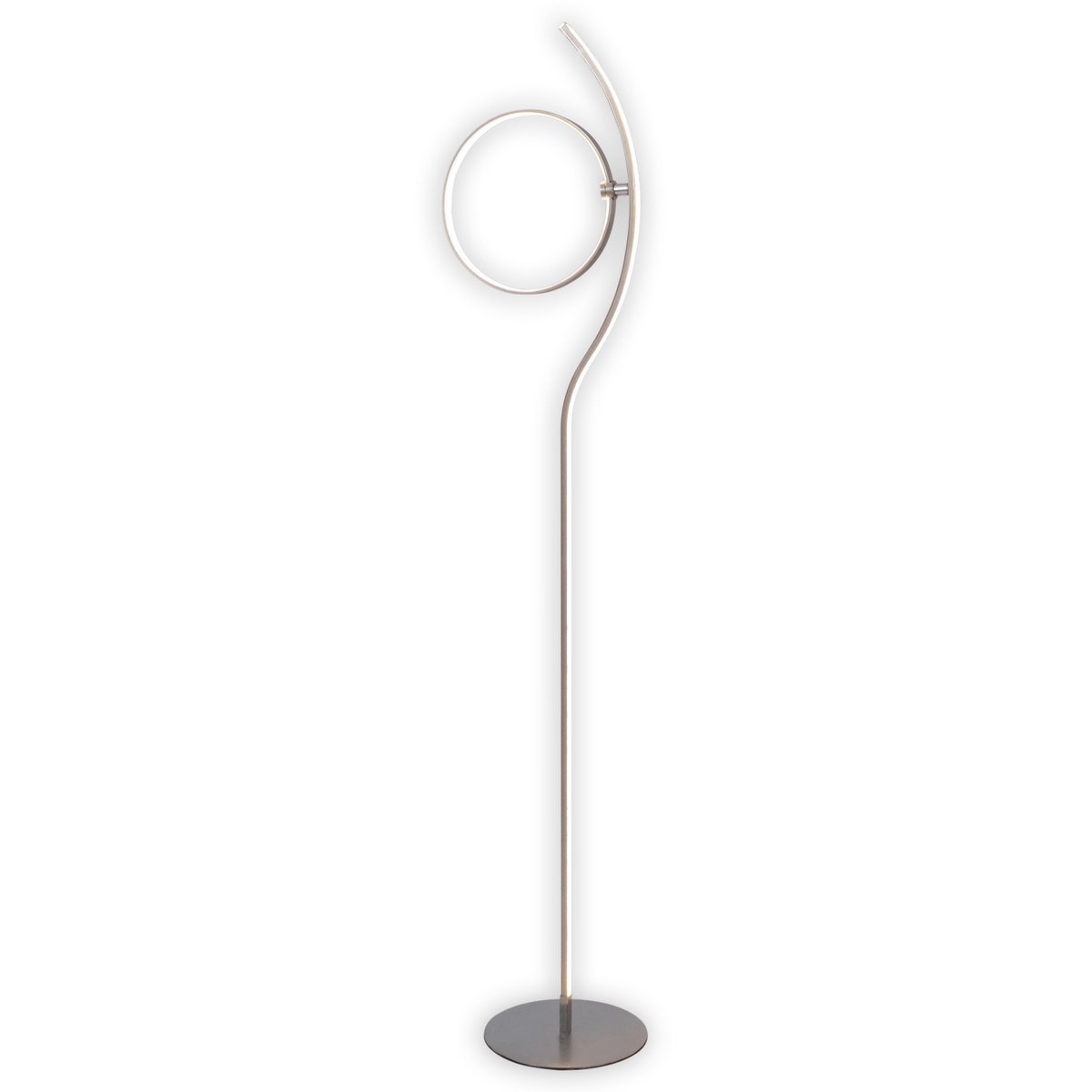 LED-Stehleuchte "LOOP LINE" 150 cm hoch, mit integriertem LED-Stripe, aus Metall und Kunststoff