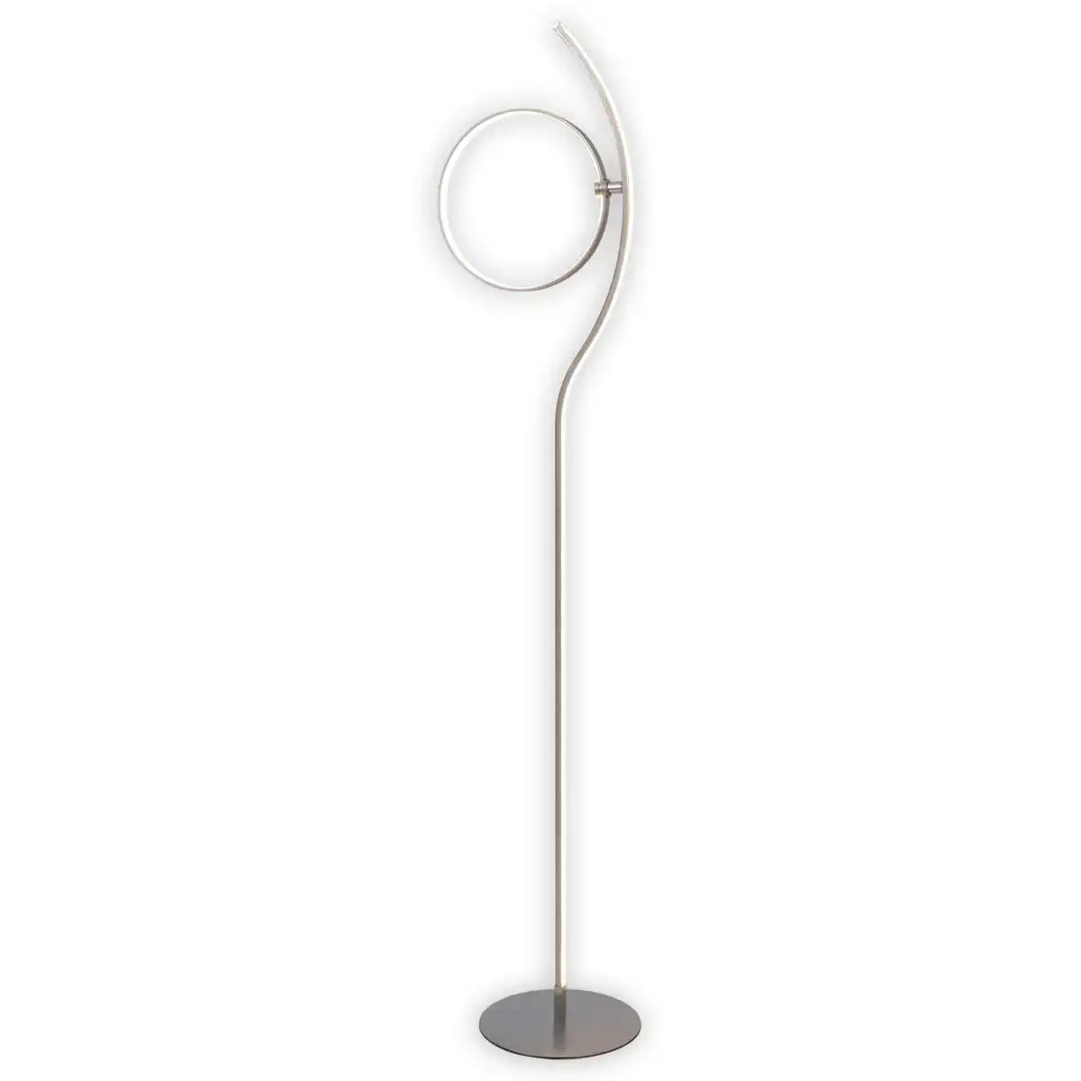 LED-Stehleuchte "LOOP LINE" 150 cm hoch, mit integriertem LED-Stripe, aus Metall und Kunststoff