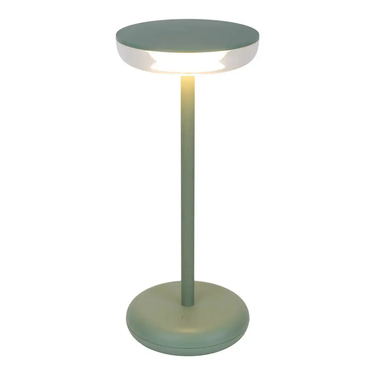 Akku-Tischleuchte "PASI" für Außen und Innen, aus Metall und Kunststoff in Mint, dimmbar, mit Touch- und Memory-Funktion, ca. 26 cm hoch