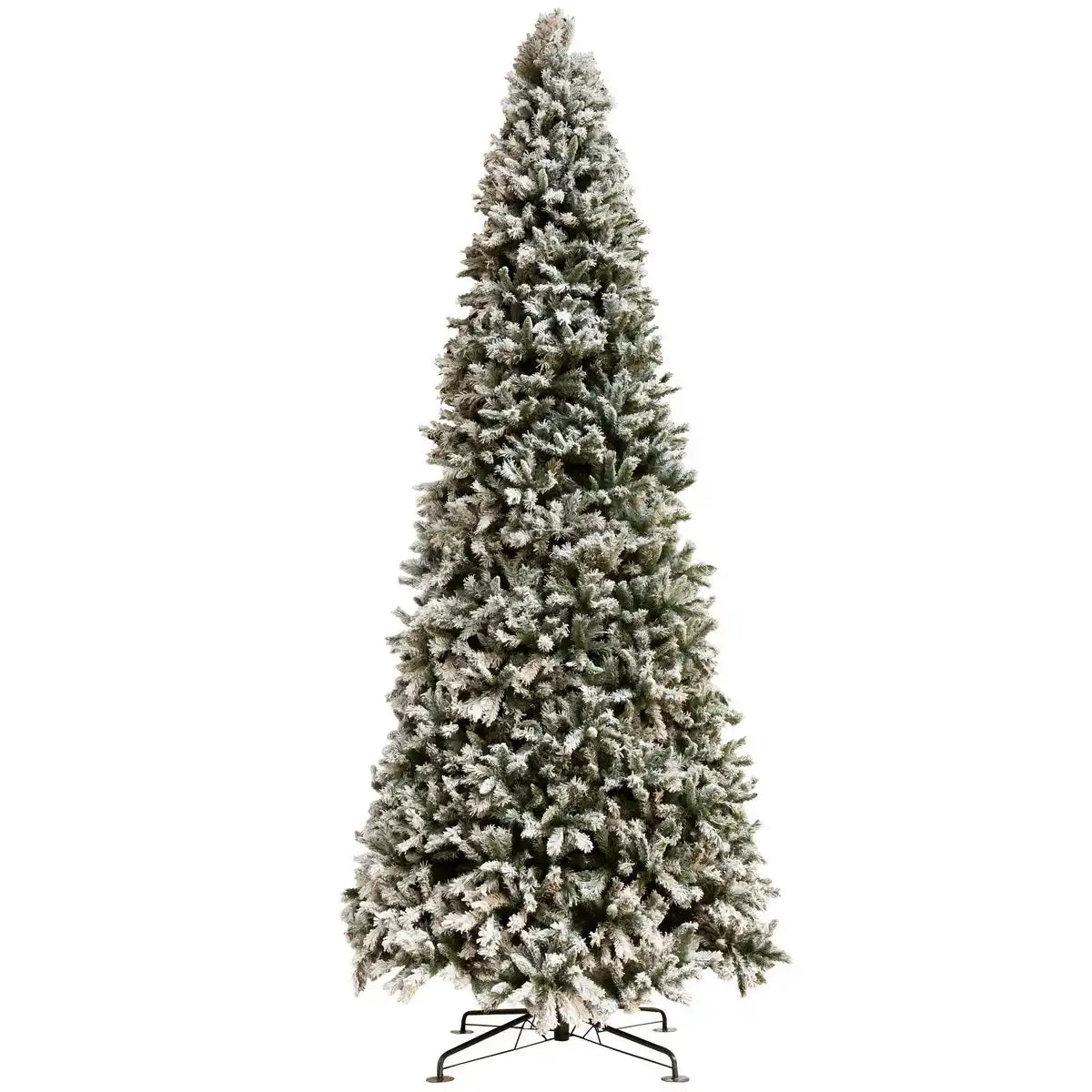 J-Line Weihnachtsbaum aus Kunststoff, Schneegrün, extra groß