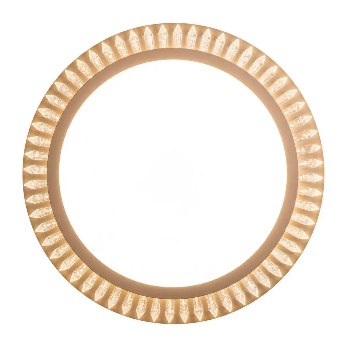 LED Deckenleuchte "MADISON" Ø 48 cm, viele Funktionen, aus Metall und Kunststoff , Gold, mit integrierten LEDs, Beleuchtung für Wohnräume oder Büro