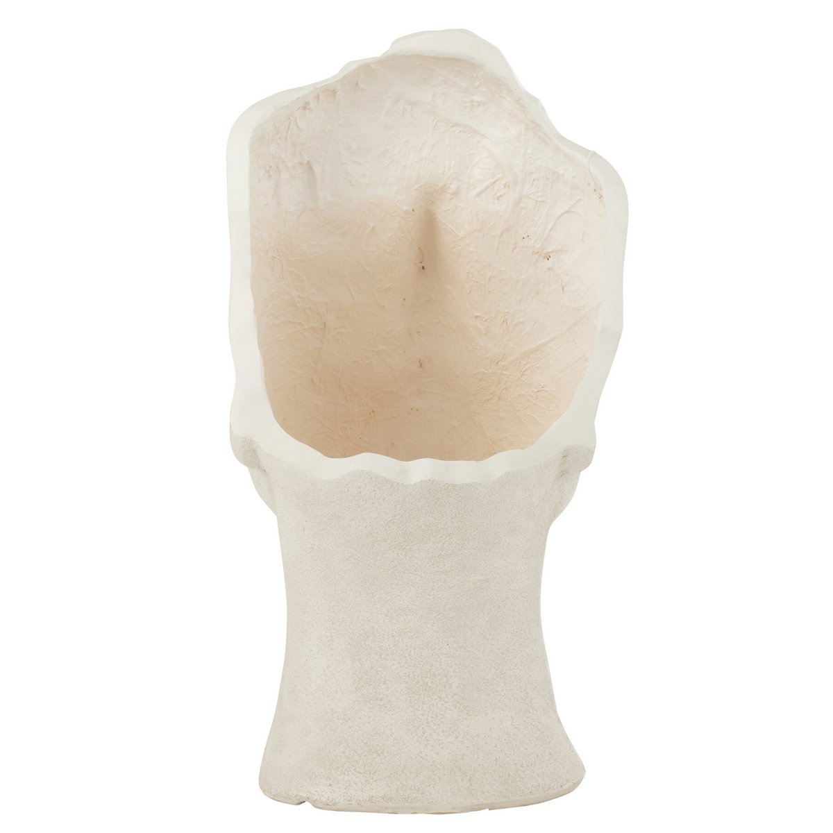 J -Line Flowerpot David - Keramik - Weiß - groß - Ø 36 cm