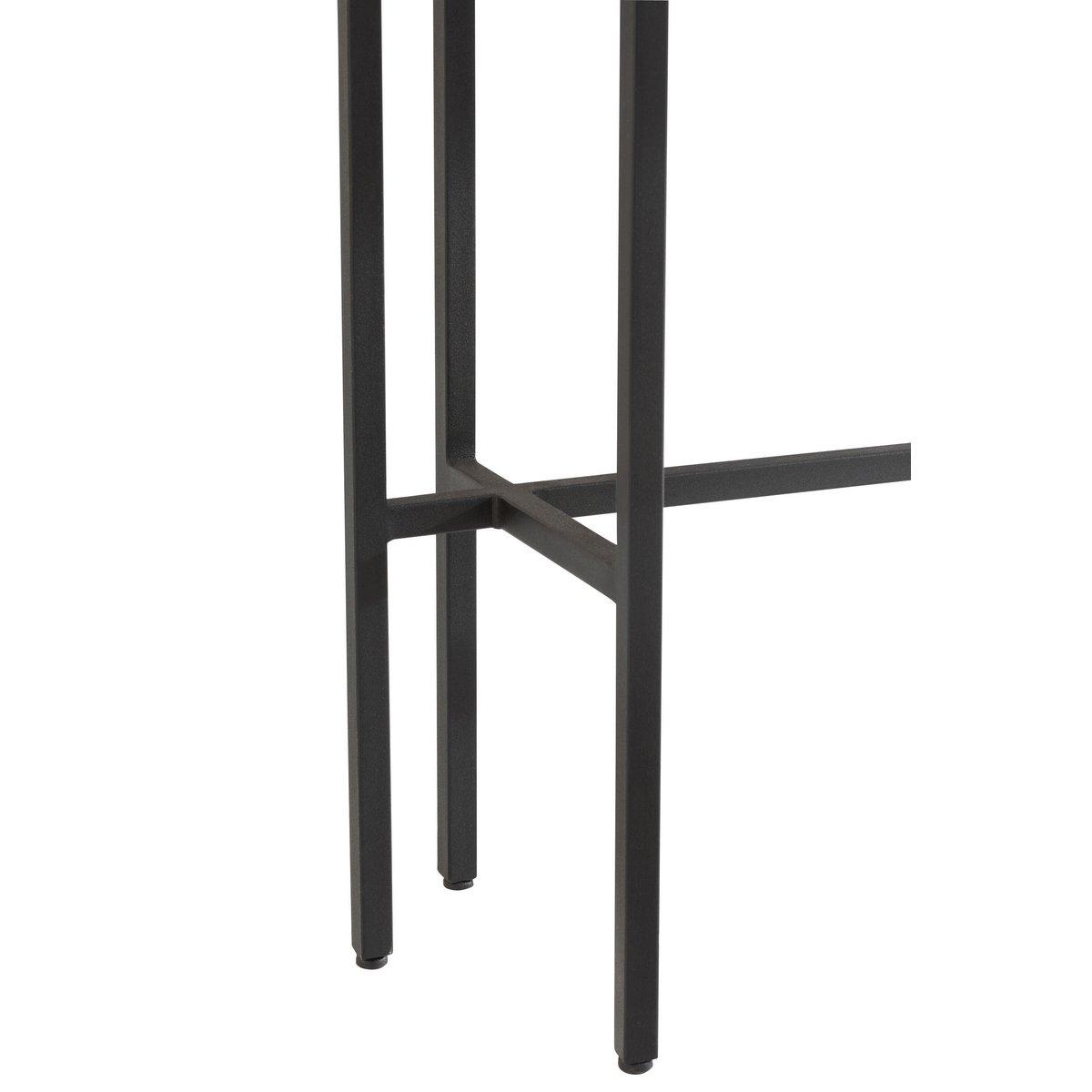 J-Line Konsole Marmor/Eisen Weiß/Schwarz