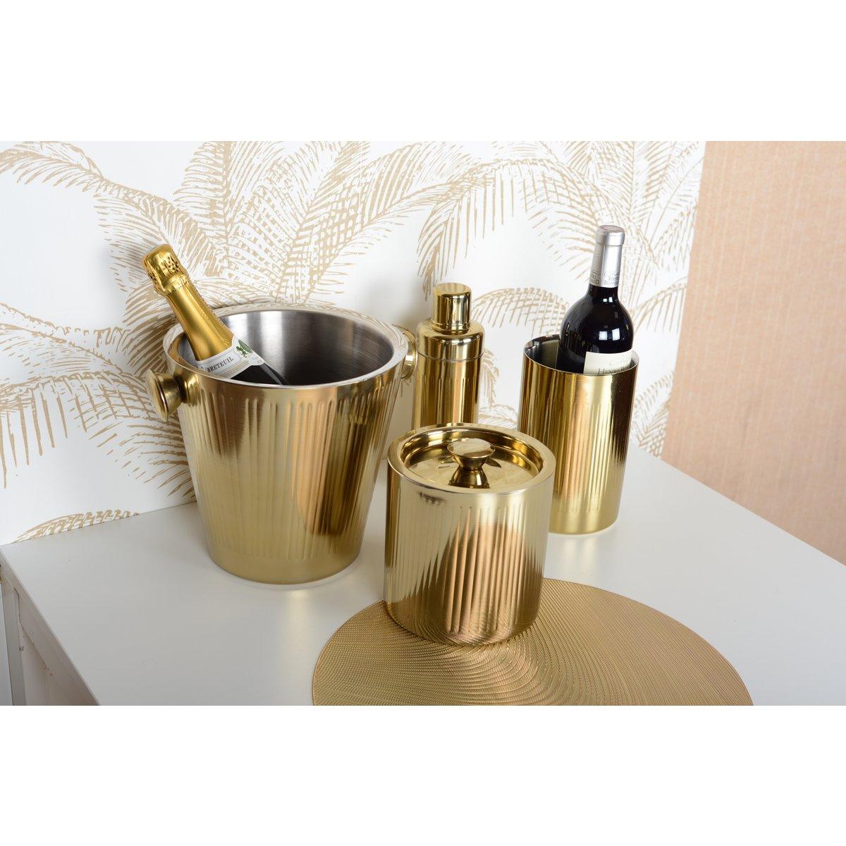 Seau Ein Champagner -Wunsch nach Mottif Zitate