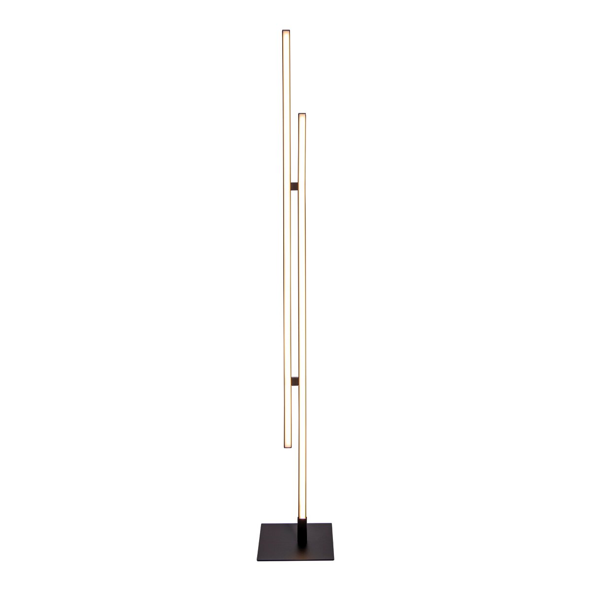 LED Stehleuchte "ONDA" h: 130cm, Stehleuchte, Metall und Kunststoff in Schwarz, integrierte LED, Beleuchtung für Wohnzimmer, Esszimmer oder Büro