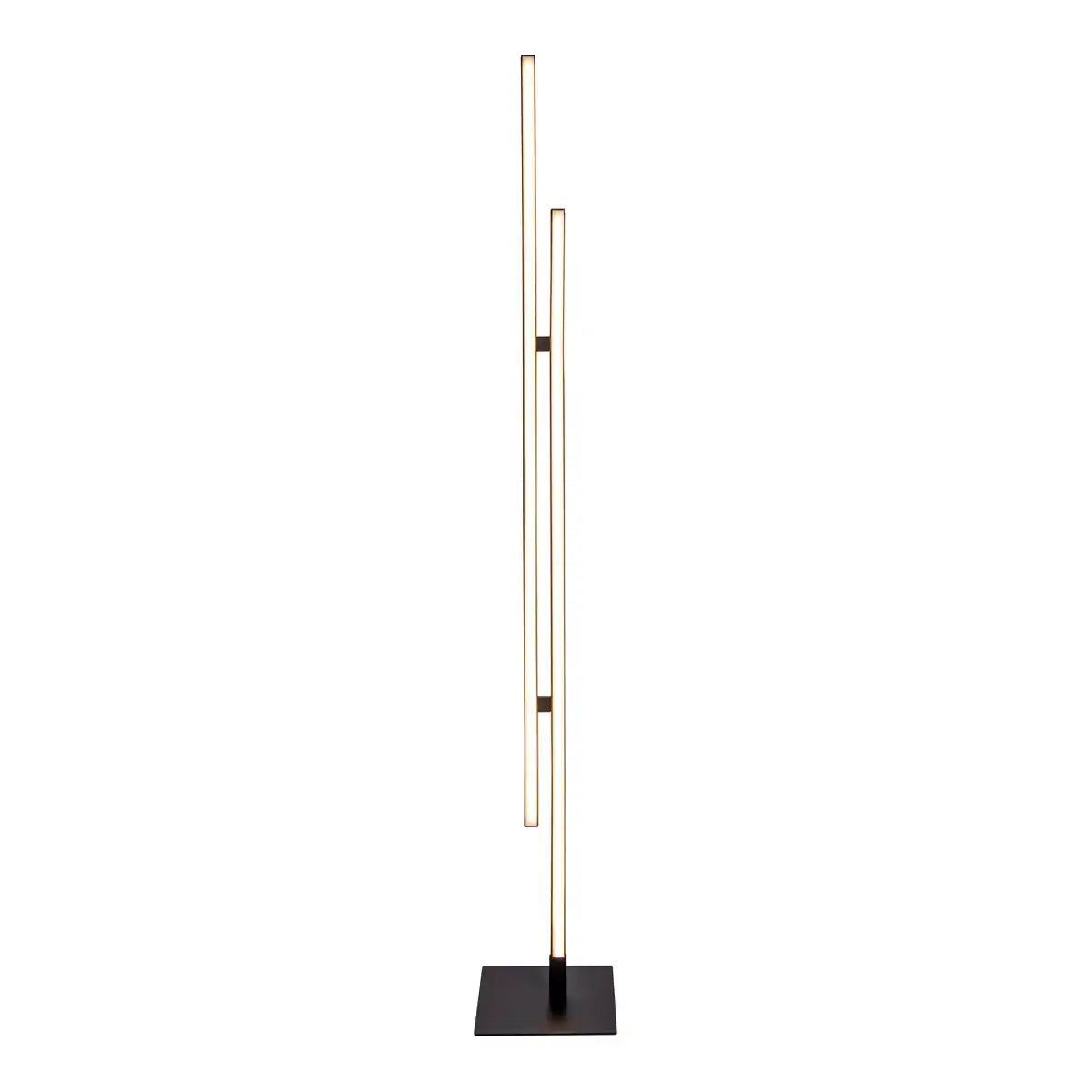 LED Stehleuchte "ONDA" h: 130cm, Stehleuchte, Metall und Kunststoff in Schwarz, integrierte LED, Beleuchtung für Wohnzimmer, Esszimmer oder Büro