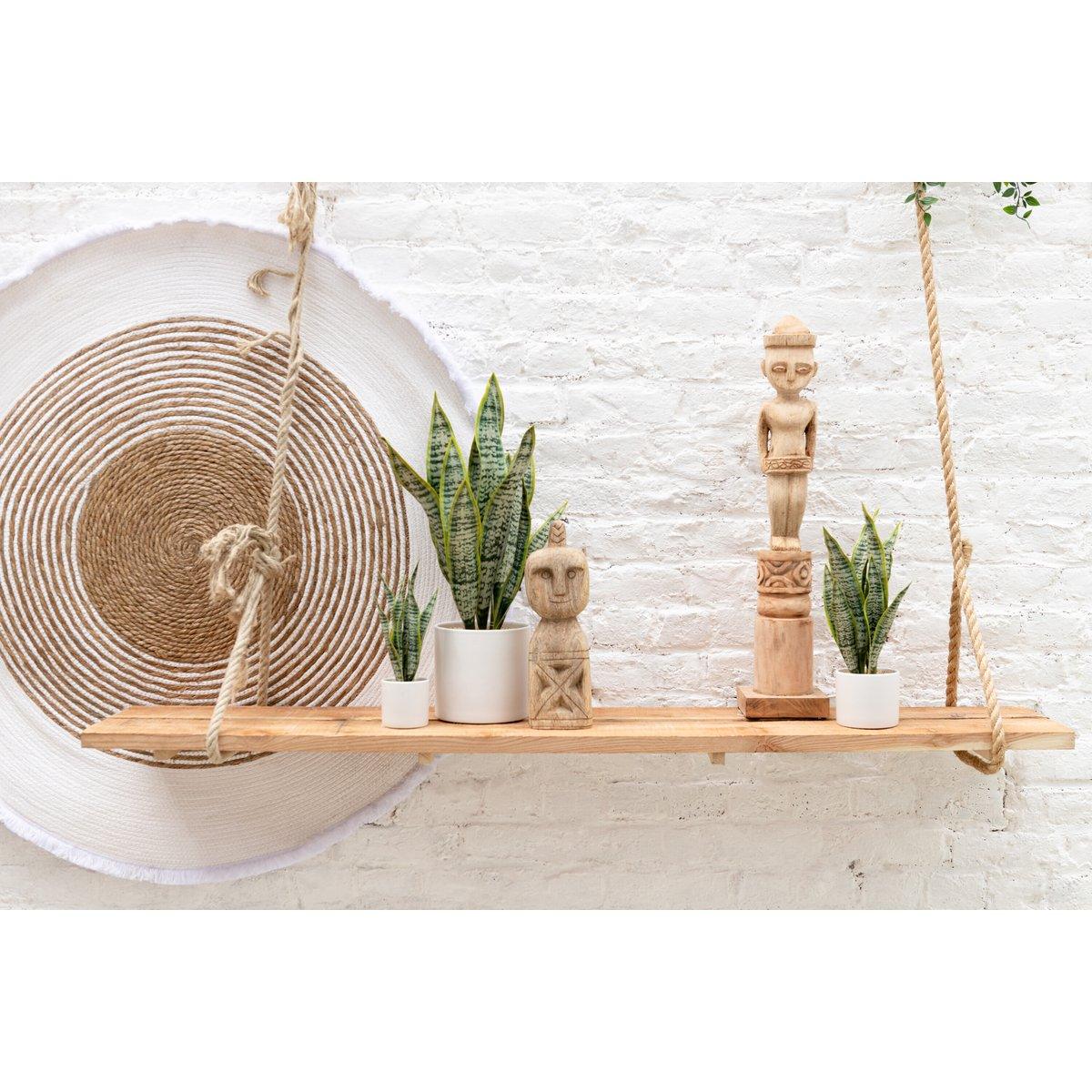 J-Line Pflanze Sansevieria im Topf PVC Grün Groß