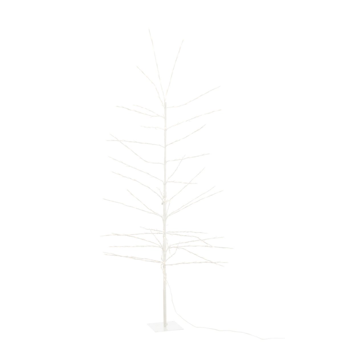 J-Line Weihnachtsbaum Bare+ LED Metall Weiß