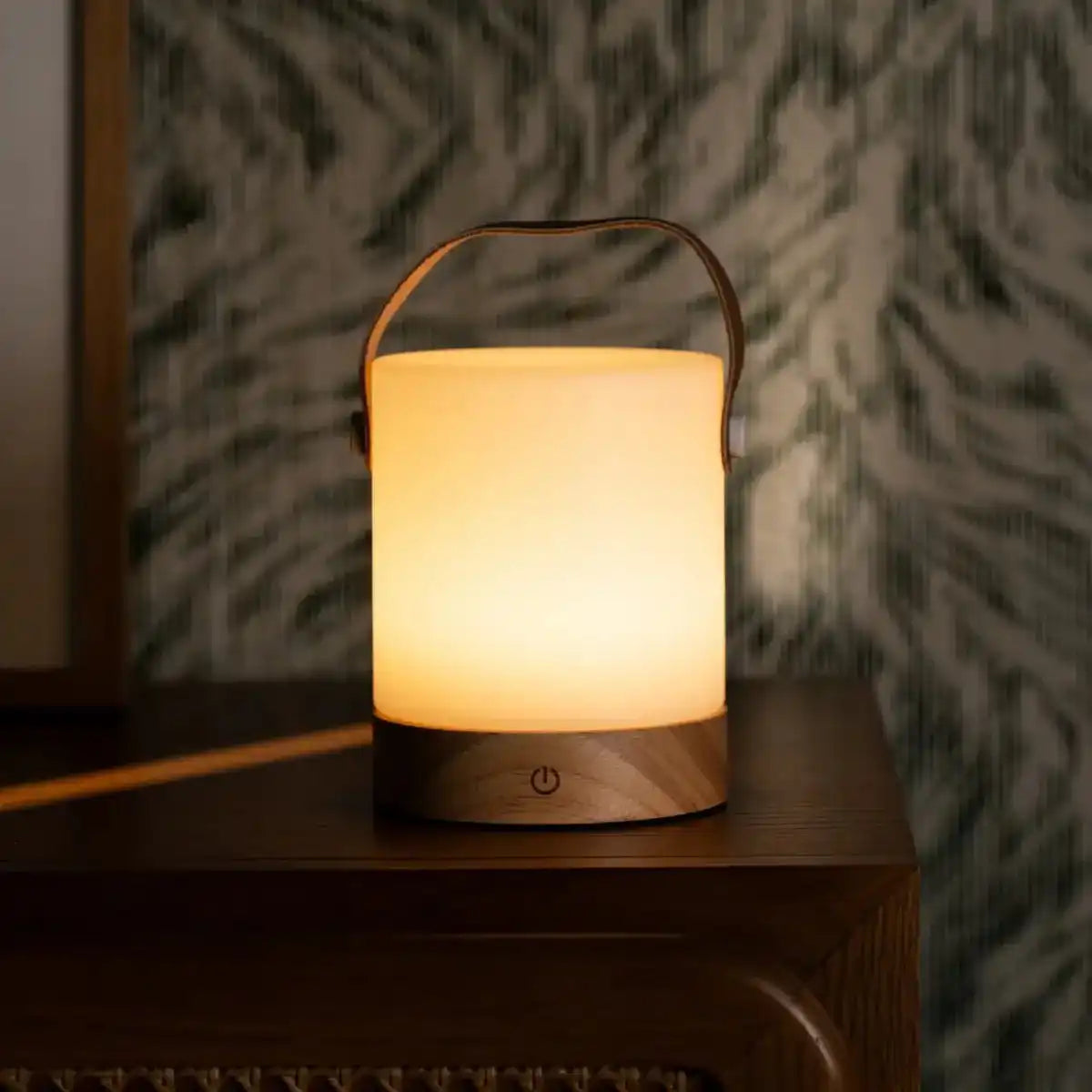 Avery hellbraun wiederaufladbarer Tischlampe-schnurlos, dimmbar und USB-C