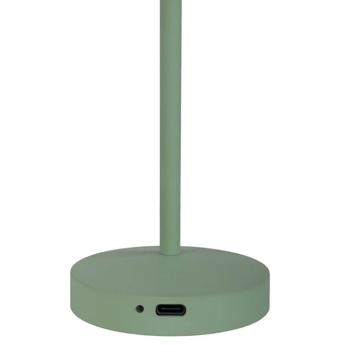 2-er Set LED-Akku-Tischleuchte "GOMBA" für Außen und Innen, aus Metall und Kunststoff in Mint , 18,5 cm hoch
