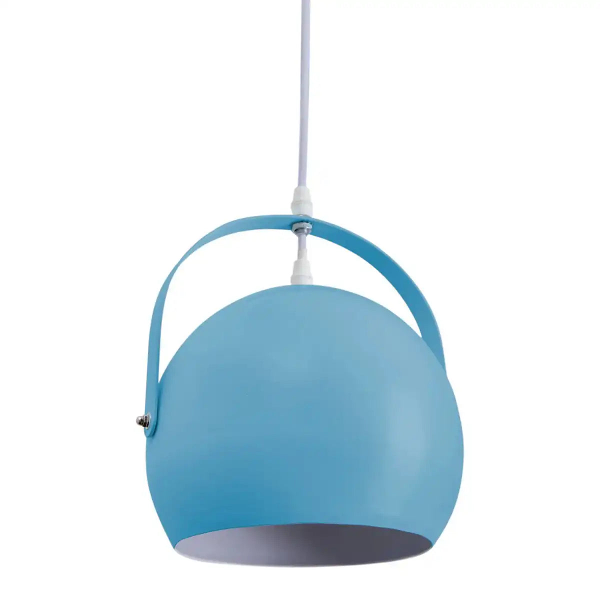 Pendelleuchte "COLORADO" blau Ø ca. 25 cm, Metall, E27-Fassung, Beleuchtung für Wohnzimmer, Esszimmer, Kinderzimmer