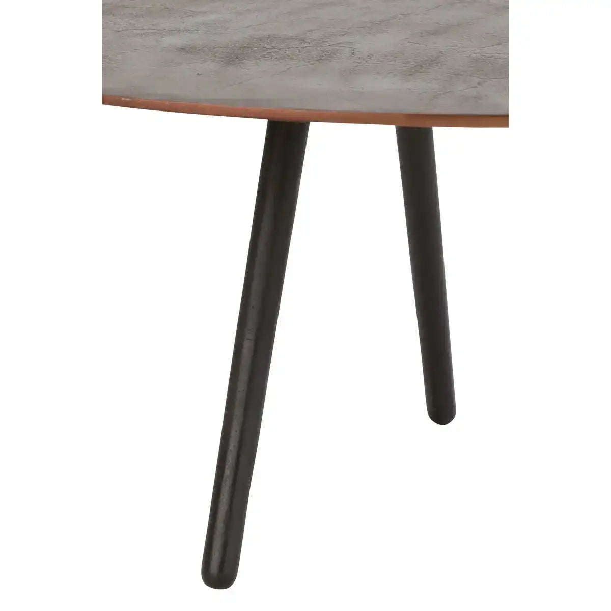 J-Line Couchtisch Drop Aluminium/Eisen Braun Groß – 119,00 x 71,50 x 36,50 cm