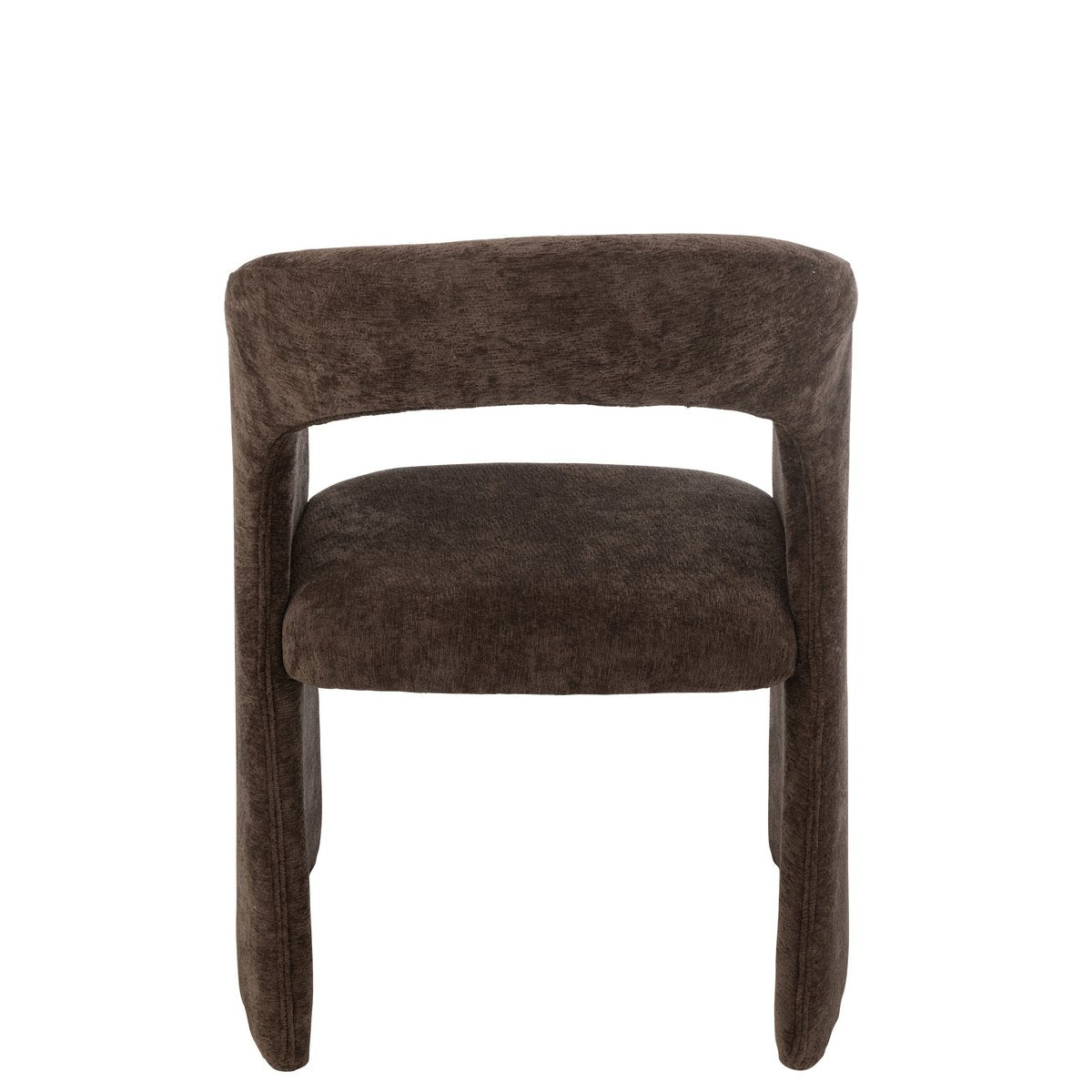 J-Line Anise Stuhl Textil Dunkelbraun