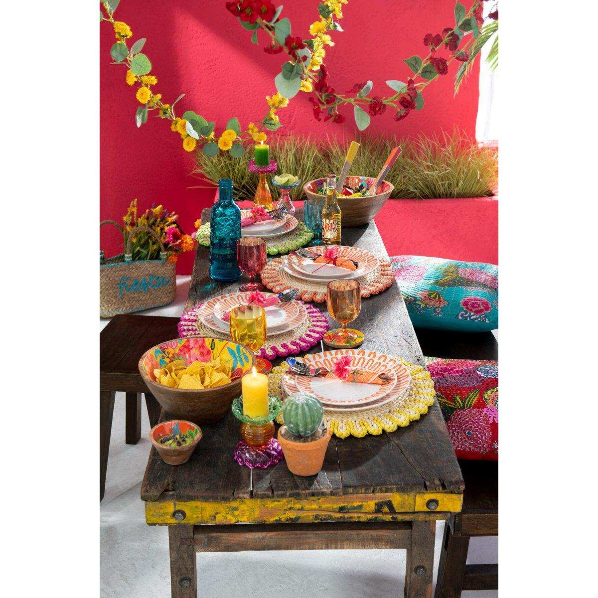 6er- Set Weingläser, Gelb, Kunststoff - HomeDesign Knaus