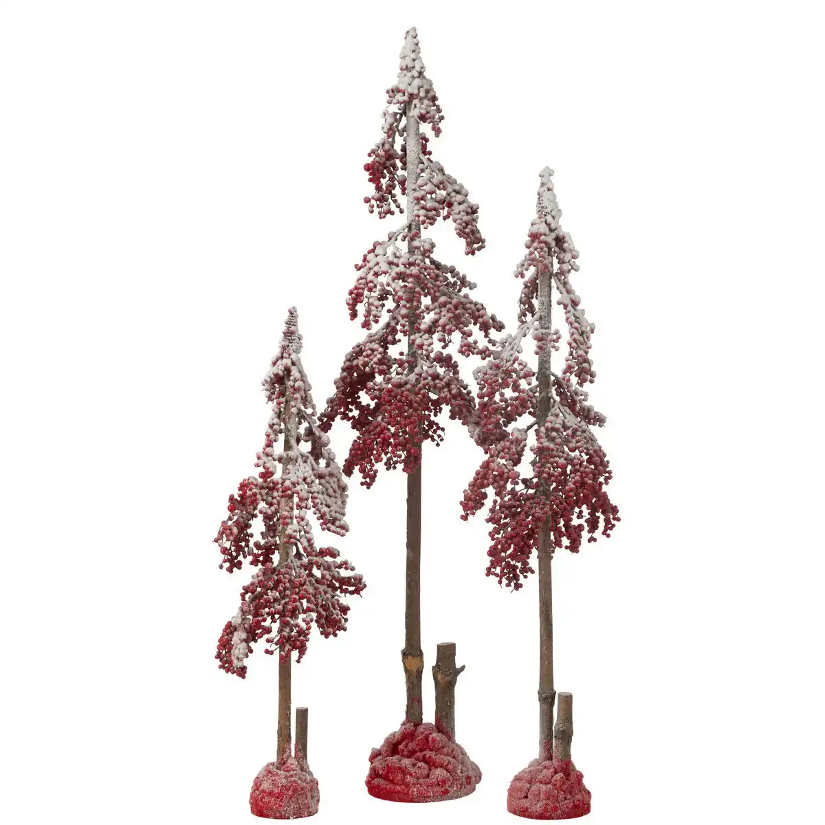J -Line Dekoration Weihnachtsbaum große Beeren - Kunststoff - Rot groß