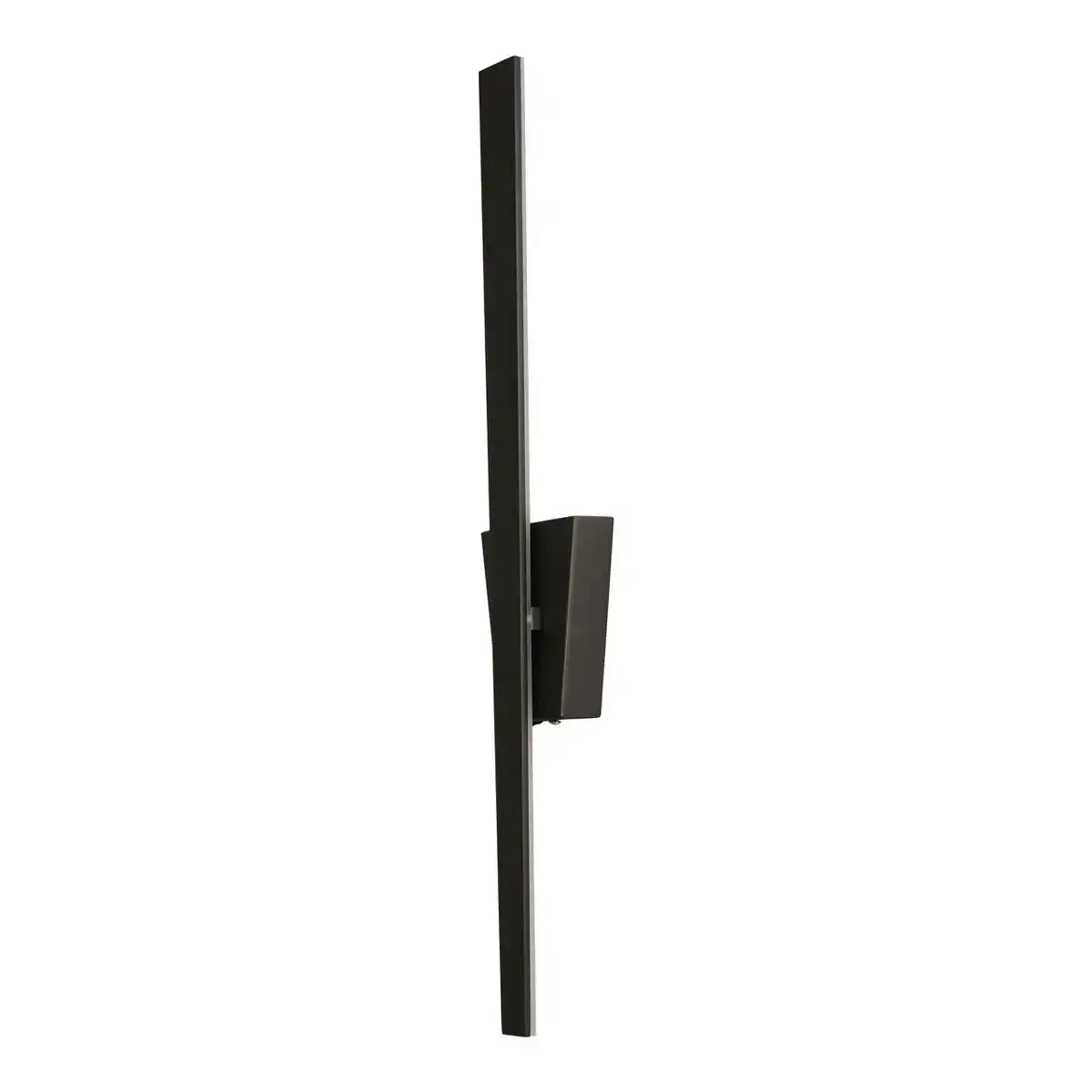 LED Wandleuchte "TREVOR" schwarz, Wandlampe Metall und Kunststoff in Schwarz,, mit fest verbauten LEDs, Wandbeleuchtung innen 62 x 10 x 4,5 cm