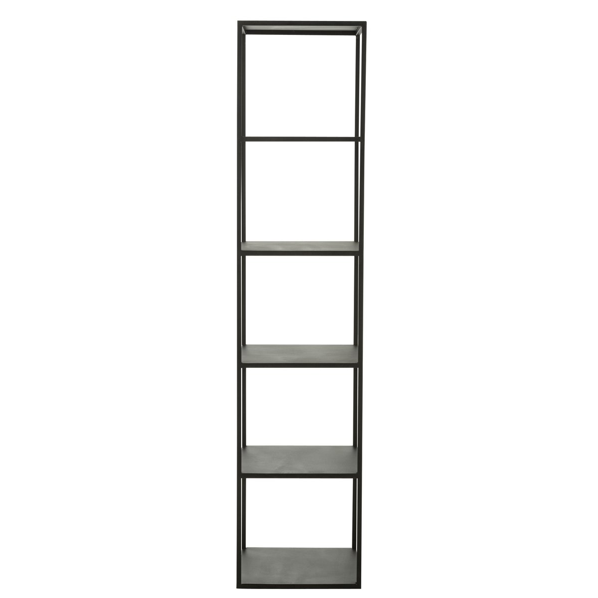 J-Line Rack 6 Ebenen Metall Schwarz