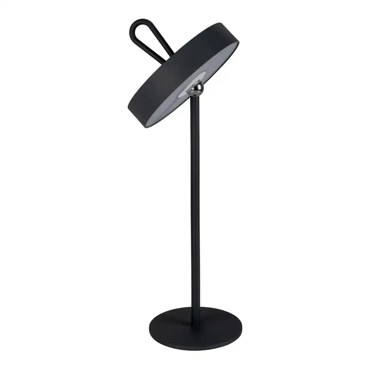 LED-Akku-Tischleuchte magnetisch "ELLA" für Außen und Innen, aus Metall und Kunststoff in Schwarz, 35 cm hoch