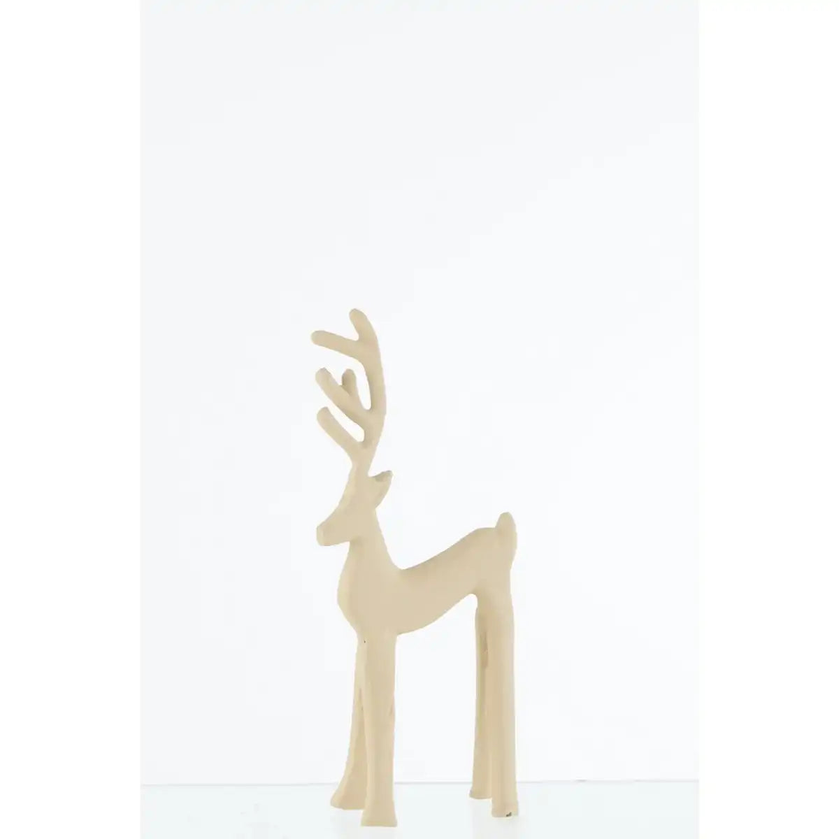 J -line Figur Rendier Goa - Aluminium - Beige - klein