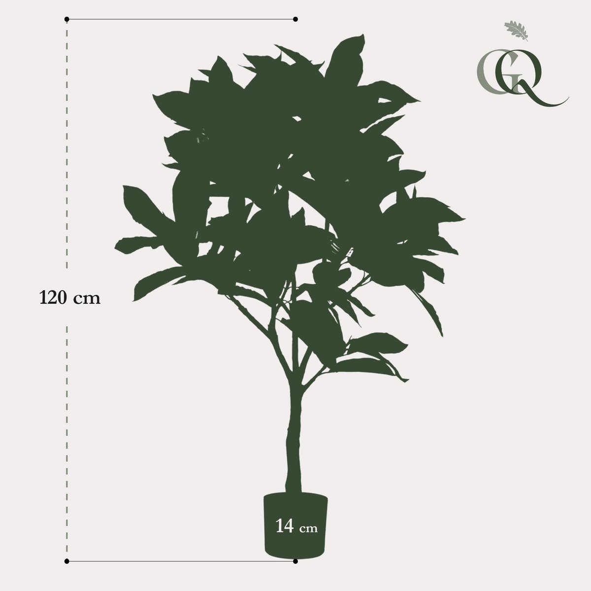 Kunstpflanze - Croton Codiaeum - Wonder Bush - 120 cm