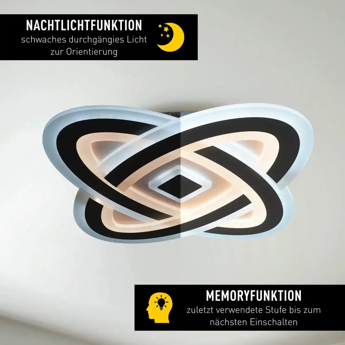 LED Deckenleuchte "MILLA" L: 48cm