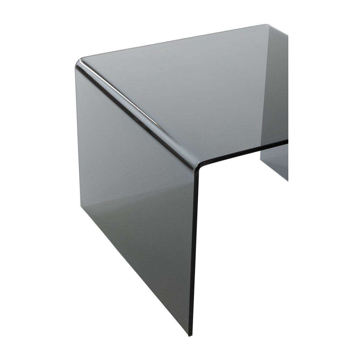 J-Line Beistelltisch – Glas – Schwarz