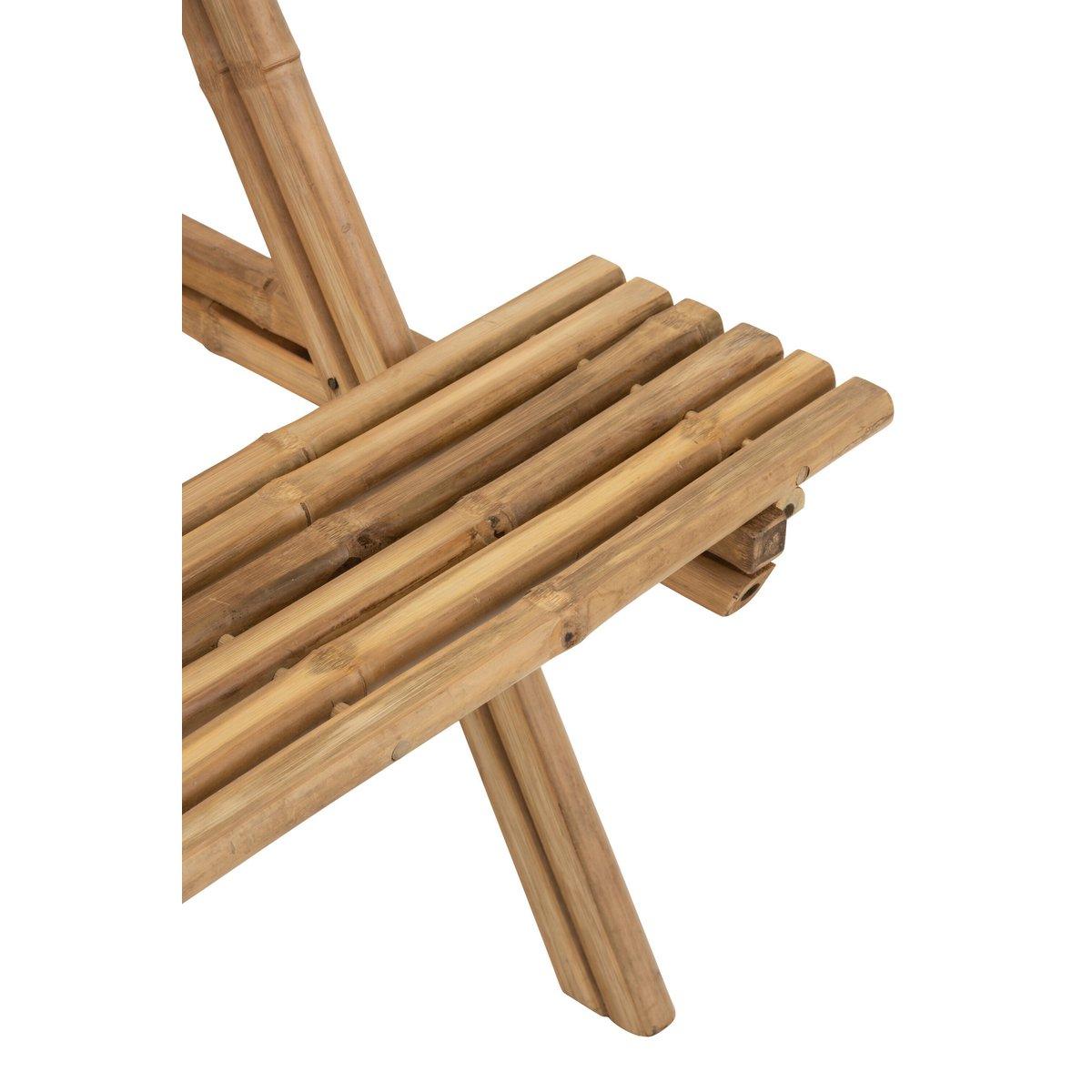 J-Line Picknickbank – Bambus/Jute – Natur