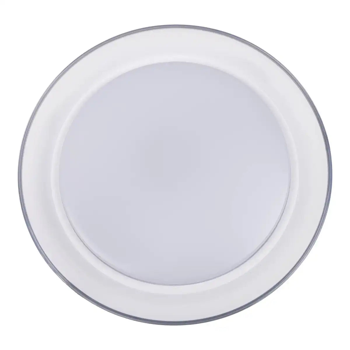 LED Deckenleuchte "CLAIRE" Ø 50,5 cm, 7,5 cm hoch, Metall und Kunststoff in Weiß, integrierte LED, 1600 lm, dimmbar, CCT-Funktion, 3000-5000 K, Nachtlichtfunktion