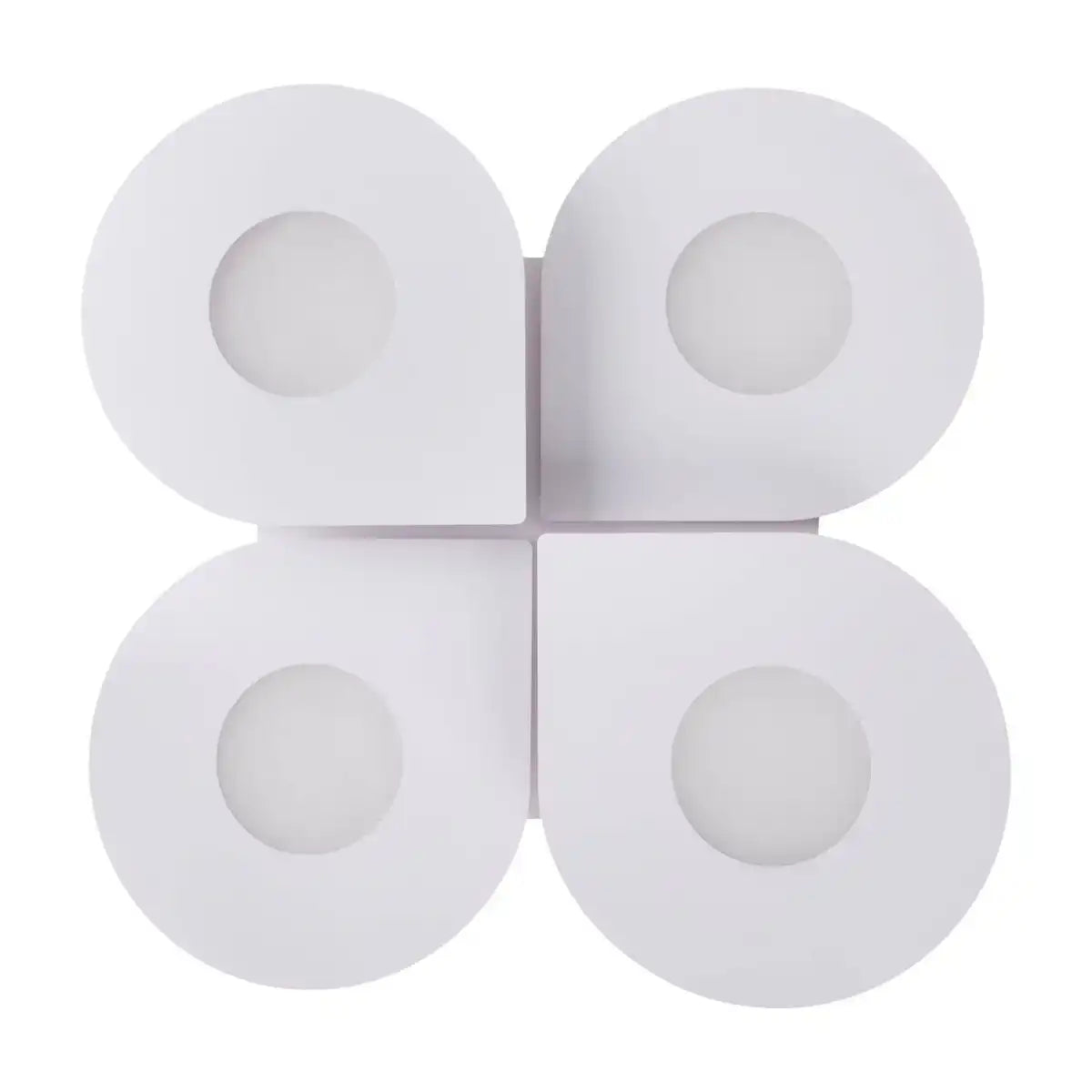 LED Deckenleuchte "SMILLA" weiß, 50 x 50 cm, 8 cm, Metall und Kunststoff, integrierte LEDs, 2400 lm, dimmbar, CCT-Funktion 3.000-6.500 K, Nachtlichtfunktion.