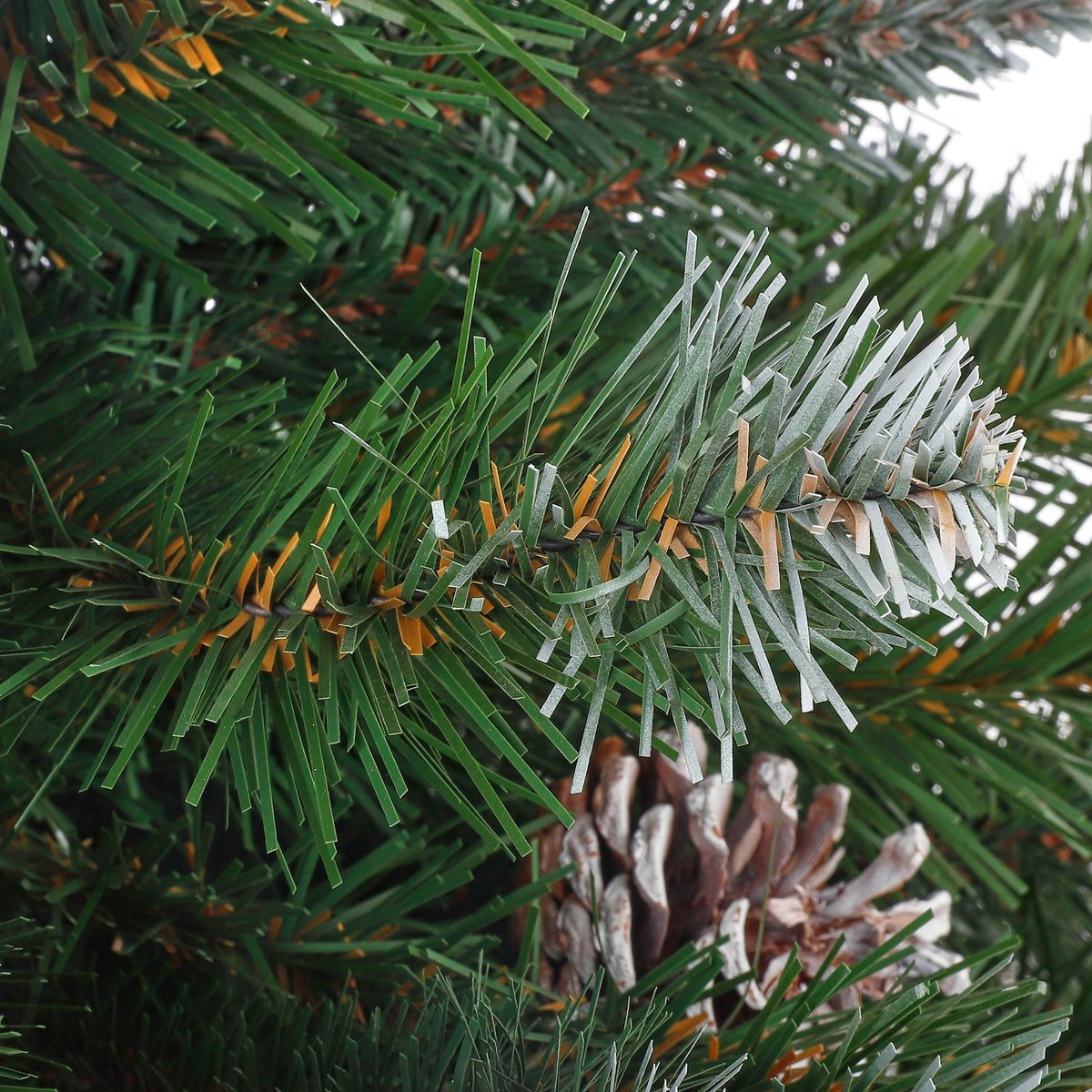 Kaiserin kunstkerstboom in Jute - H90 x Ø71 cm - Frosted Green