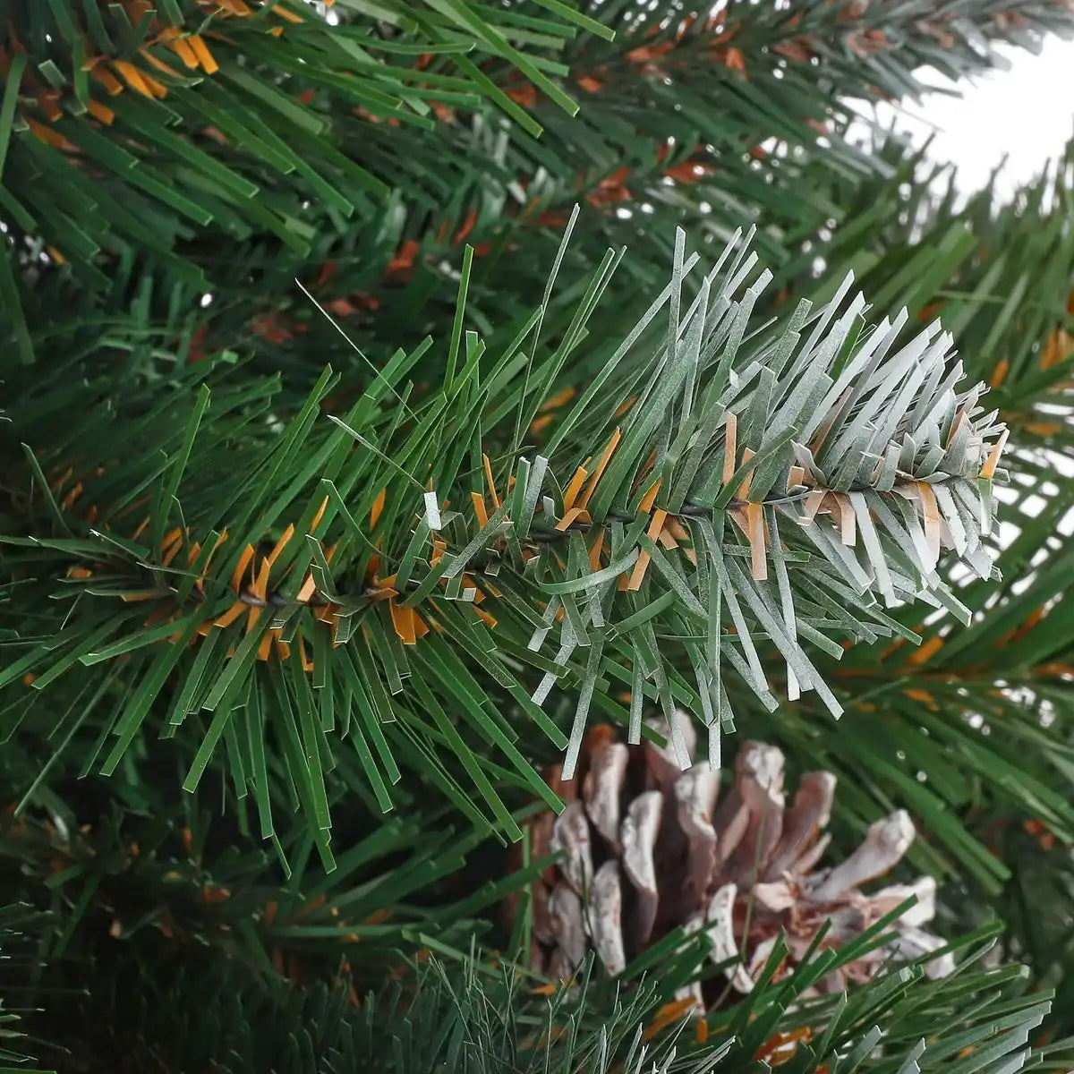 Kaiserin kunstkerstboom in Jute - H90 x Ø71 cm - Frosted Green