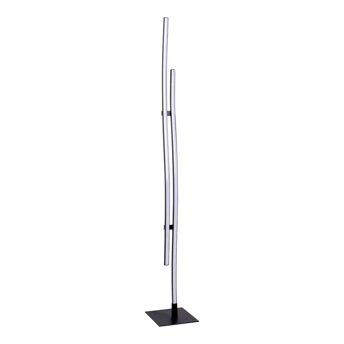 LED Stehleuchte "ONDA" h: 130cm, Stehleuchte, Metall und Kunststoff in Schwarz, integrierte LED, Beleuchtung für Wohnzimmer, Esszimmer oder Büro