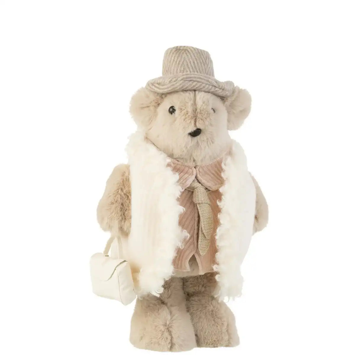 J -Line Figur Beer Das Tas - Textil - beige - groß