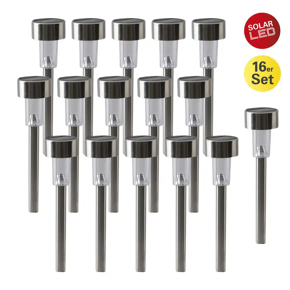 16er-set LED-Solar-erdspiß