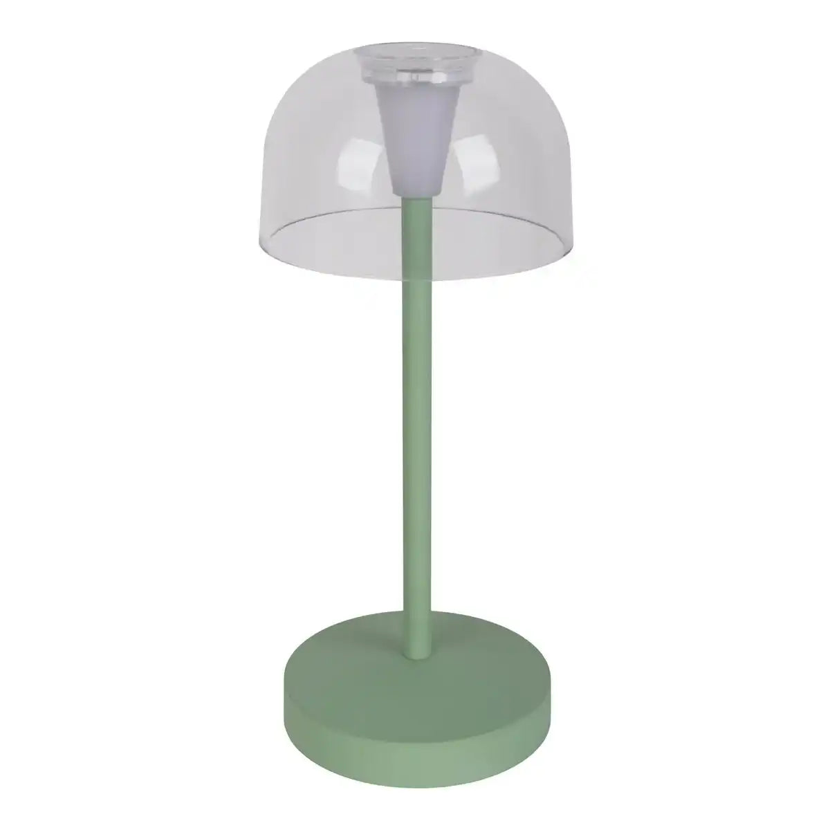 2-er Set LED-Akku-Tischleuchte "GOMBA" für Außen und Innen, aus Metall und Kunststoff in Mint , 18,5 cm hoch