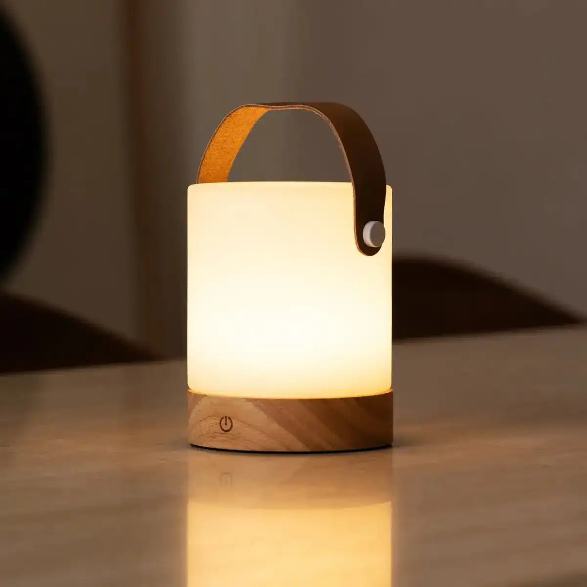 Avery hellbraun wiederaufladbarer Tischlampe-schnurlos, dimmbar und USB-C
