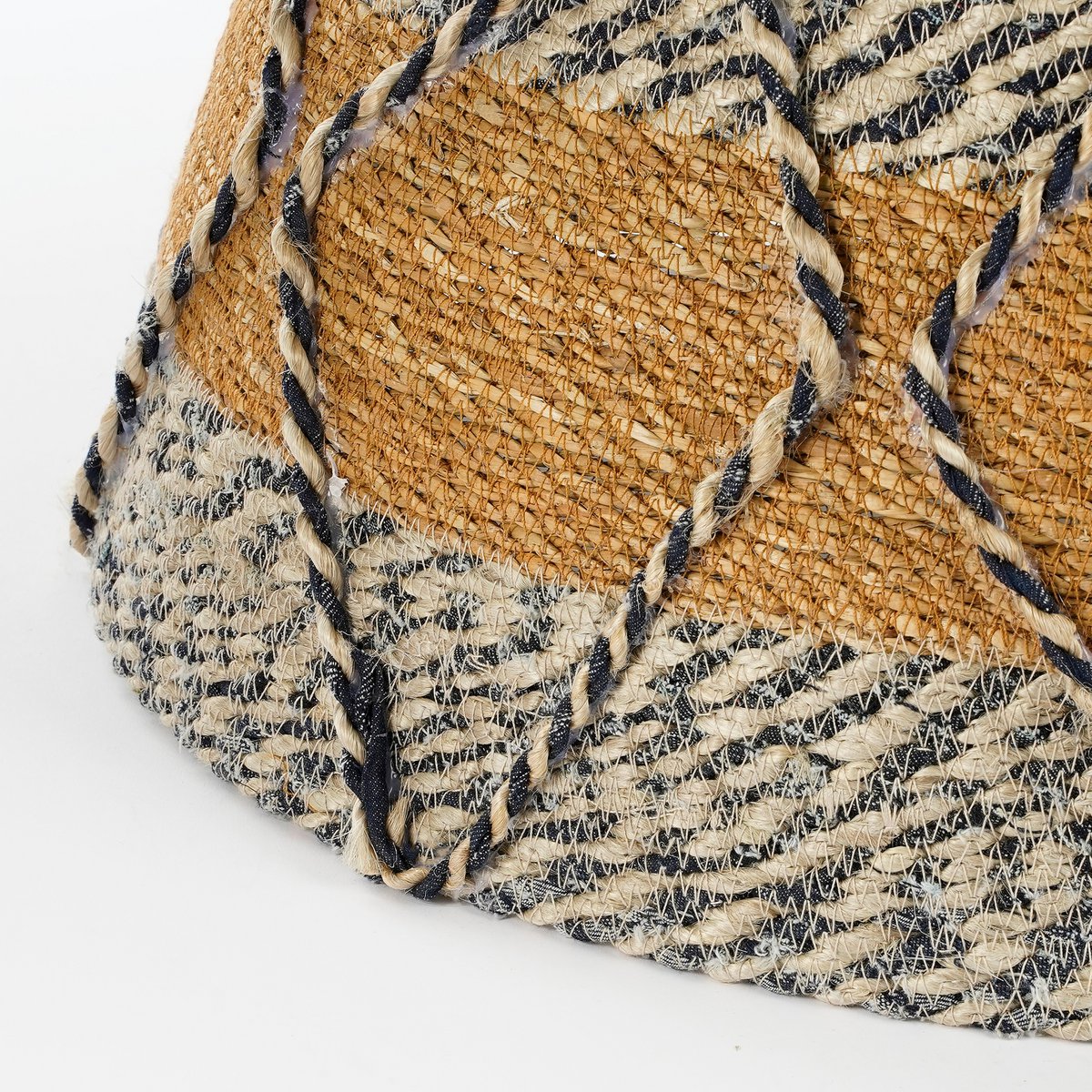 Weihnachtsbaumrock - H26 x Ø50 cm - Seegras - Blau