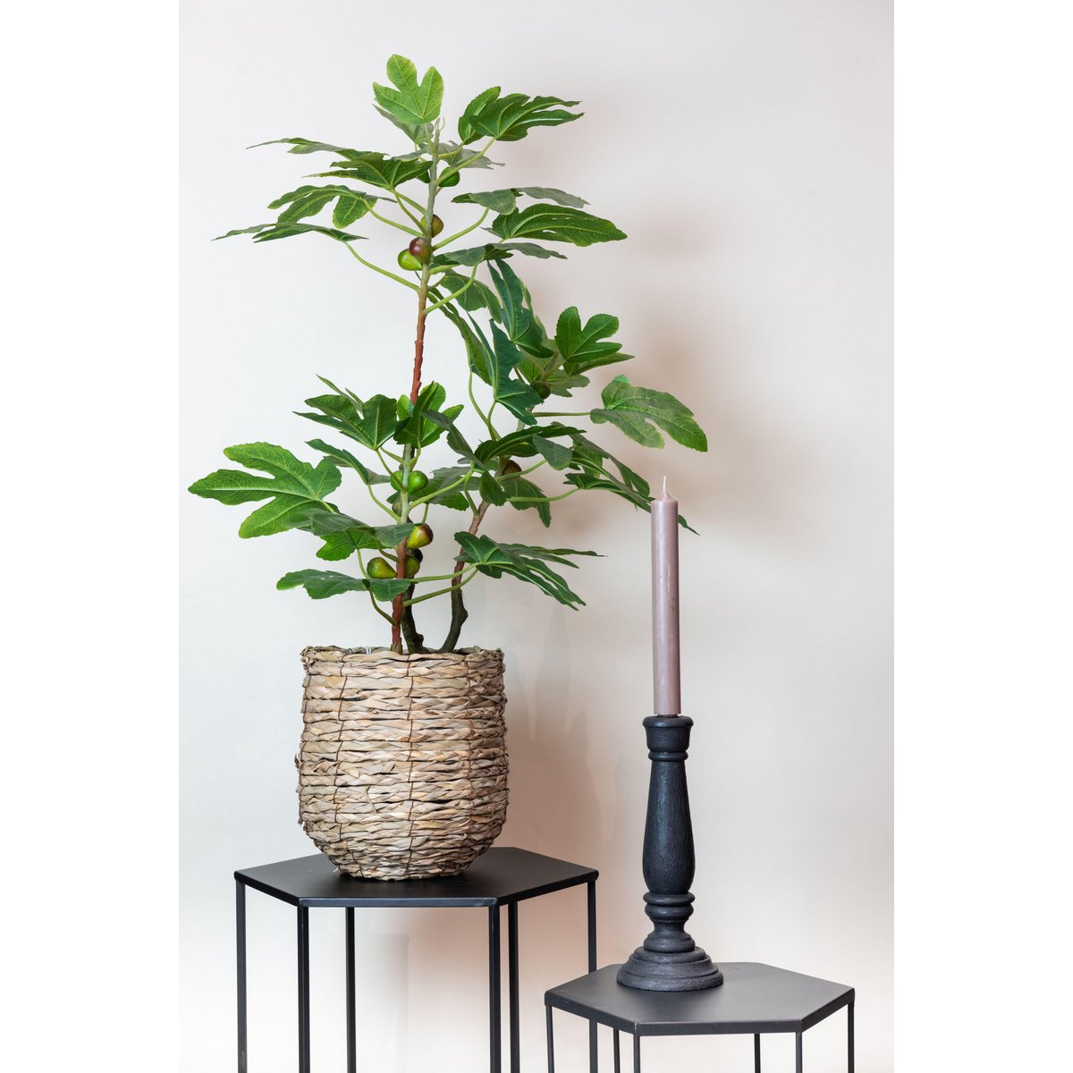 Kunstpflanze - Ficus Carica - Figurenbaum - 95 cm