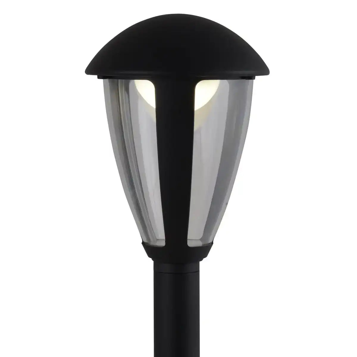 LED-Außensockelleuchte "CLINT" , aus Metall und Kunststoff in Schwarz, mit integrierter LED, Wegeleuchten