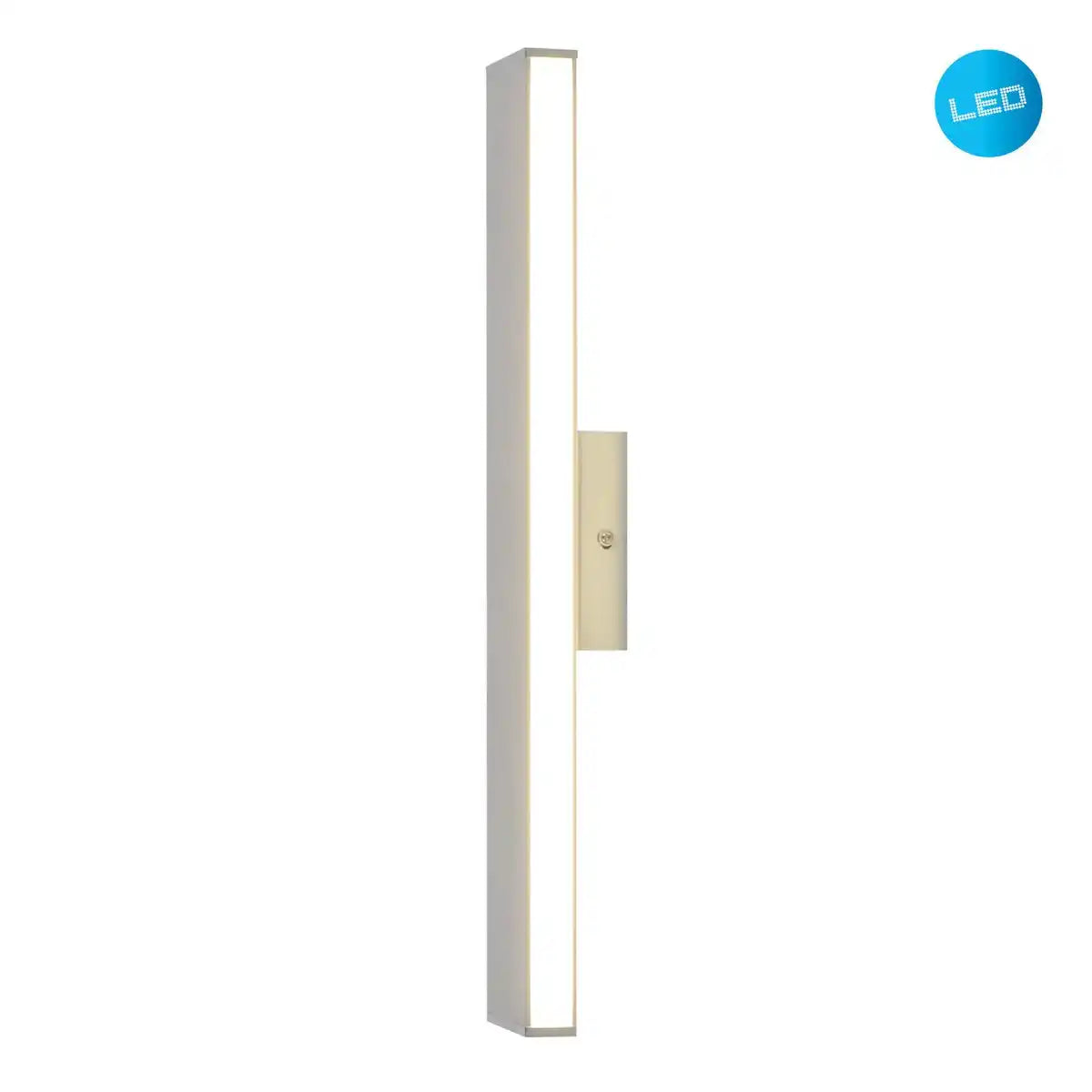 LED Wandleuchte "DUBAI", moderne Wandlampe aus Aluminium und Kunststoff mit fest verbauten LEDs, 45 cm lang bzw. hoch. Ideal für die Ausleuchtung von Eingangsbereichen, Fluren, zur Strukturierung von großen Wandflächen
