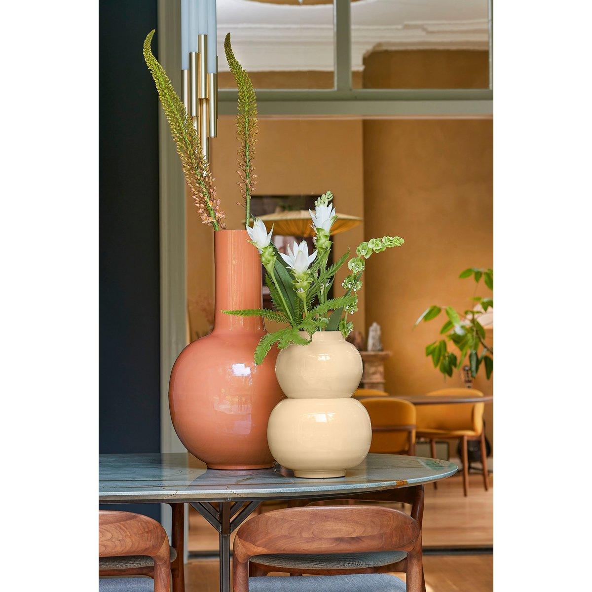 Boyd Vase – H37 x Ø26 cm – Metall – Beige